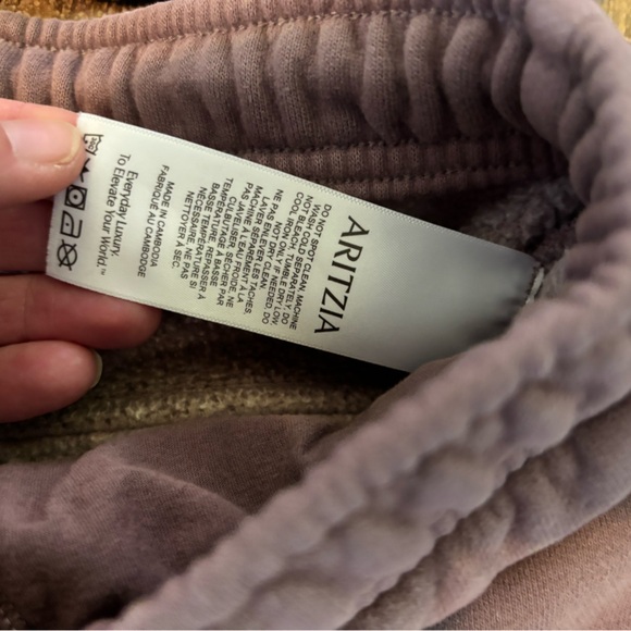 Aritzia Mega Cargo SweatFleece Set- Faded Smoky Eggplant - Picture 4 of 6